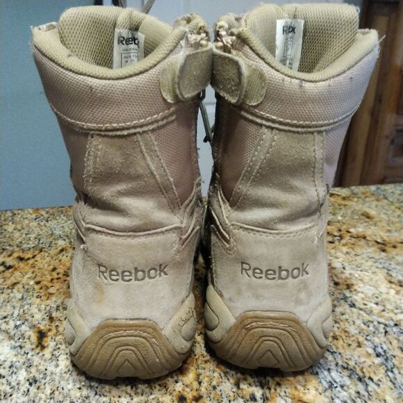 Reebok Rapid Response Tactical Boots Tan Beige 8" Leather Men’s 5M Women’s 7M 7 - Picture 10 of 12